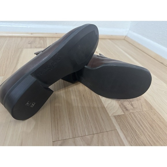 Franco Sarto Bocca Block Heel Loafers In Brown Size 8.5M - Picture 6 of 9